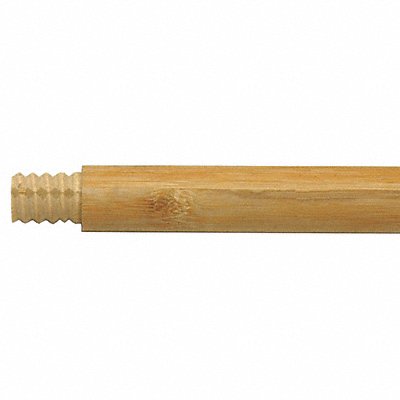 Broom Handle Wood Natural Threaded 60 