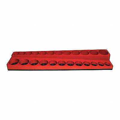 Socket Holder Red Polypropylene