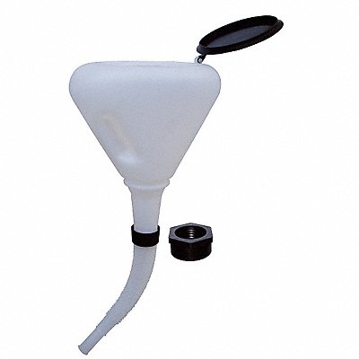 Spillproof Funnel White PE Unthreaded