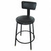 Round Stool 4 Legs Black 36 H