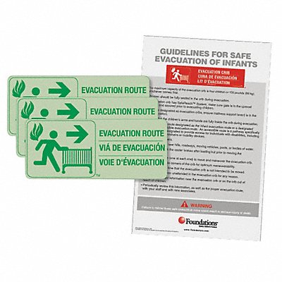 Infant Evacuation Signage Kit