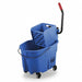 E4108 Mop Bucket and Wringer Blue 8 3/4 gal