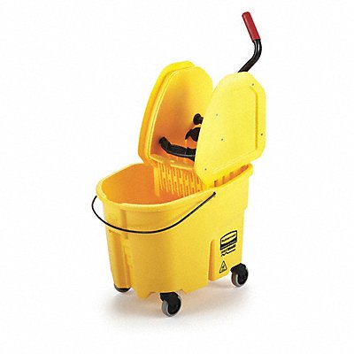 E4107 Mop Bucket and Wringer Yellow 8 3/4 gal