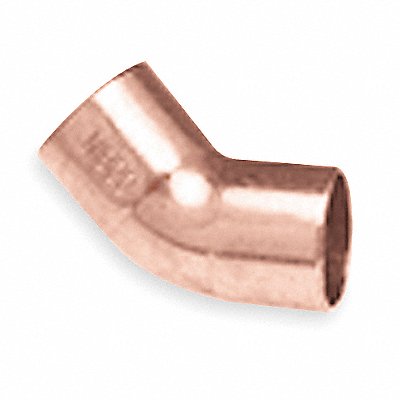 Elbow 45 Deg Wrot Copper 1/4 Tube CxC