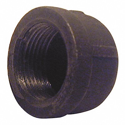 Round Cap Malleable Iron 2 in FNPT