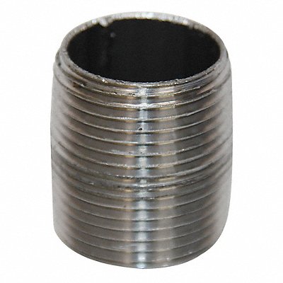 Black Close Npl Threaded 1/2x1-1/8 In