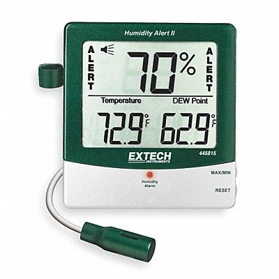 Digital Hygrometer Alarm 14 to 140 F