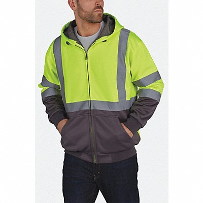 Hi-Viz Sweatshirt Yellow/Blk Polymide L