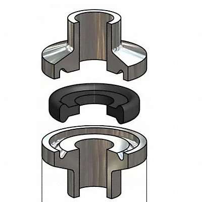 Gasket Size 1/2 In Tri-Clamp BUNA