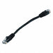 Patch Cord Cat 5e Booted Black 0.5 ft.