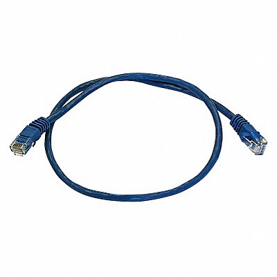 Patch Cord Cat 5e Booted Blue 2.0 ft.