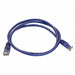 Patch Cord Cat 5e Booted Purple 3.0 ft.