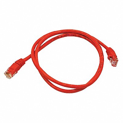 Patch Cord Cat 5e Booted Red 3.0 ft.