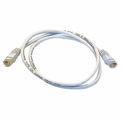 Patch Cord Cat 5e Booted White 3.0 ft.