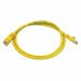 Patch Cord Cat 5e Booted Yellow 3.0 ft.