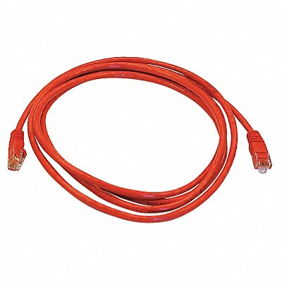 Patch Cord Cat 5e Booted Red 7.0 ft.