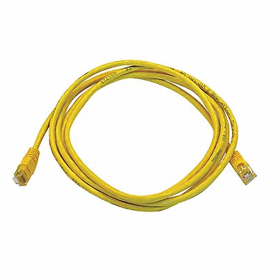 Patch Cord Cat 5e Booted Yellow 7.0 ft.