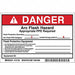 Arc Flash Protect Lbl 4inx6in Vinyl PK5