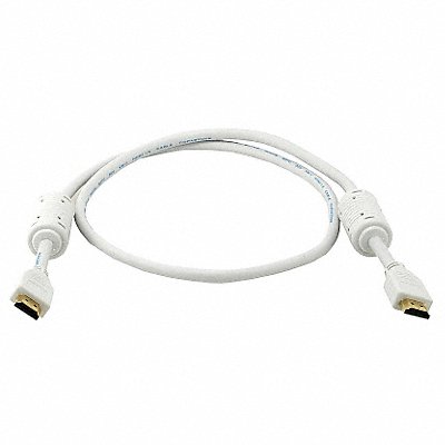 HDMI Cable Std Speed White 3ft 28AWG