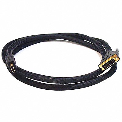 HDMI-DVI Cables Black 10 ft 24AWG