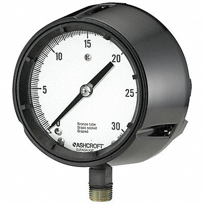 K4220 Pressure Gauge 0 to 30 psi 4-1/2In 1/2In