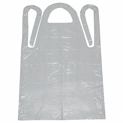 Bib Apron Univ White Polyethylene PK100