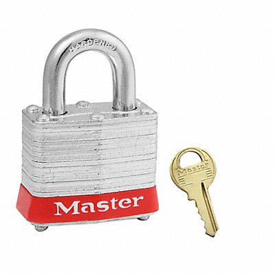 D1927 Lockout Padlock KD Red 1-1/4 H