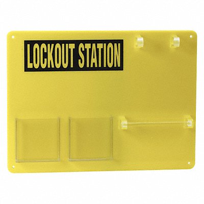 Lockout Board Unfilled Yellow