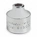 Socket Steel Chrome 9/16 in