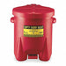 Oily Waste Can 6 gal Poly Red