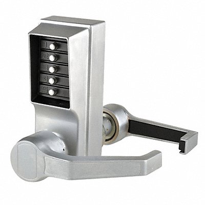 Push Button Lock Entry Satin Chrome