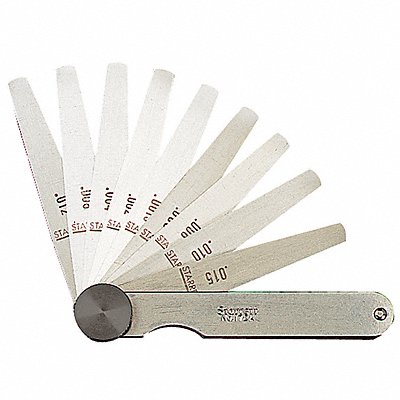 Tapered Feeler Gauge Set Dim Type Metric