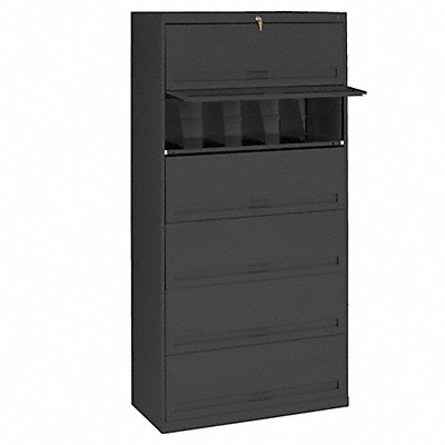 Cabinet 36 x 75-1/4 x 17 In Black