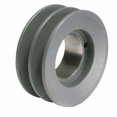 V-Belt Pulley Detachable 2Groove 4.95 OD