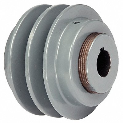 VarPitchVBeltPulley V-Ribbed 11/8in Iron