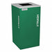 Trash Can Square 24 gal Green