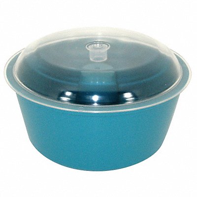 Vibratory Tumbler Bowl and Lid 8In Dia.