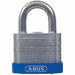 Keyed Padlock 25/32 in Rectangle Silver