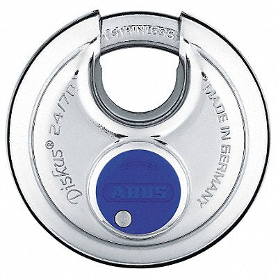 Keyed Padlock 25/32 in Round Silver