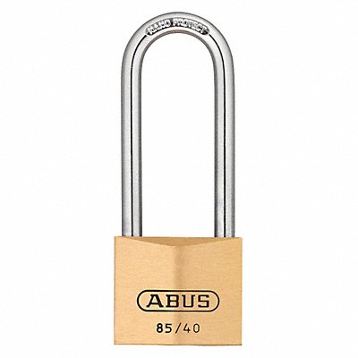 Keyed Padlock 55/64 in Rectangle Yellow