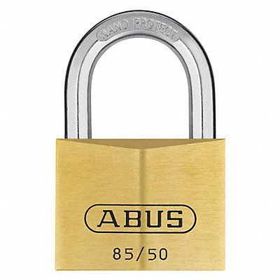 Keyed Padlock 1 7/64 in Rectangle Gold