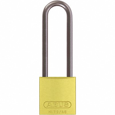 Lockout Padlock KA Yellow 1-1/2 H