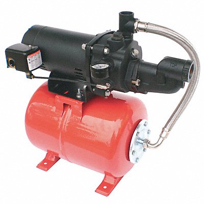 Well Jet Pump System 3/4 HP 6.0 gal tank