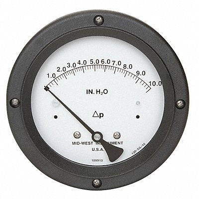 G8762 Pressure Gauge 0 to 10 In H2O