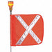 Warning Whip HD 8 Ft X Flag and Socket