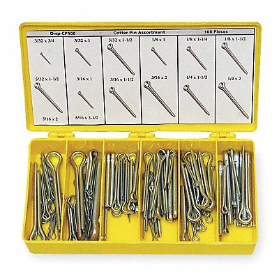 Pin Assortment 1200 pcs 10 Sizes