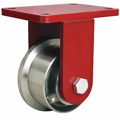 Single-Flange Track-Wheel Plate Caster