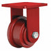 Single-Flange Track-Wheel Plate Caster