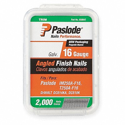 Angled Finish Nail 16ga 2-1/2 In PK2000