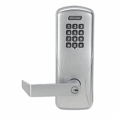 Electronic Lock Satin Chrome 12 Button